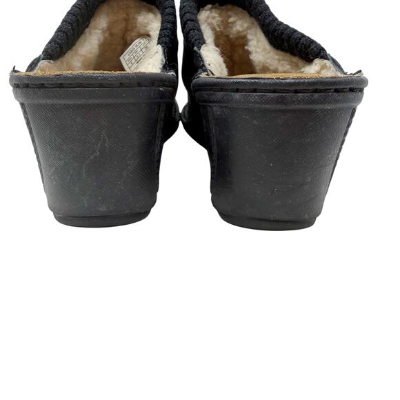 UGG Australia Gael Wedge Mule Clog Shoes size 8 Black Suede - Picture 9 of 16